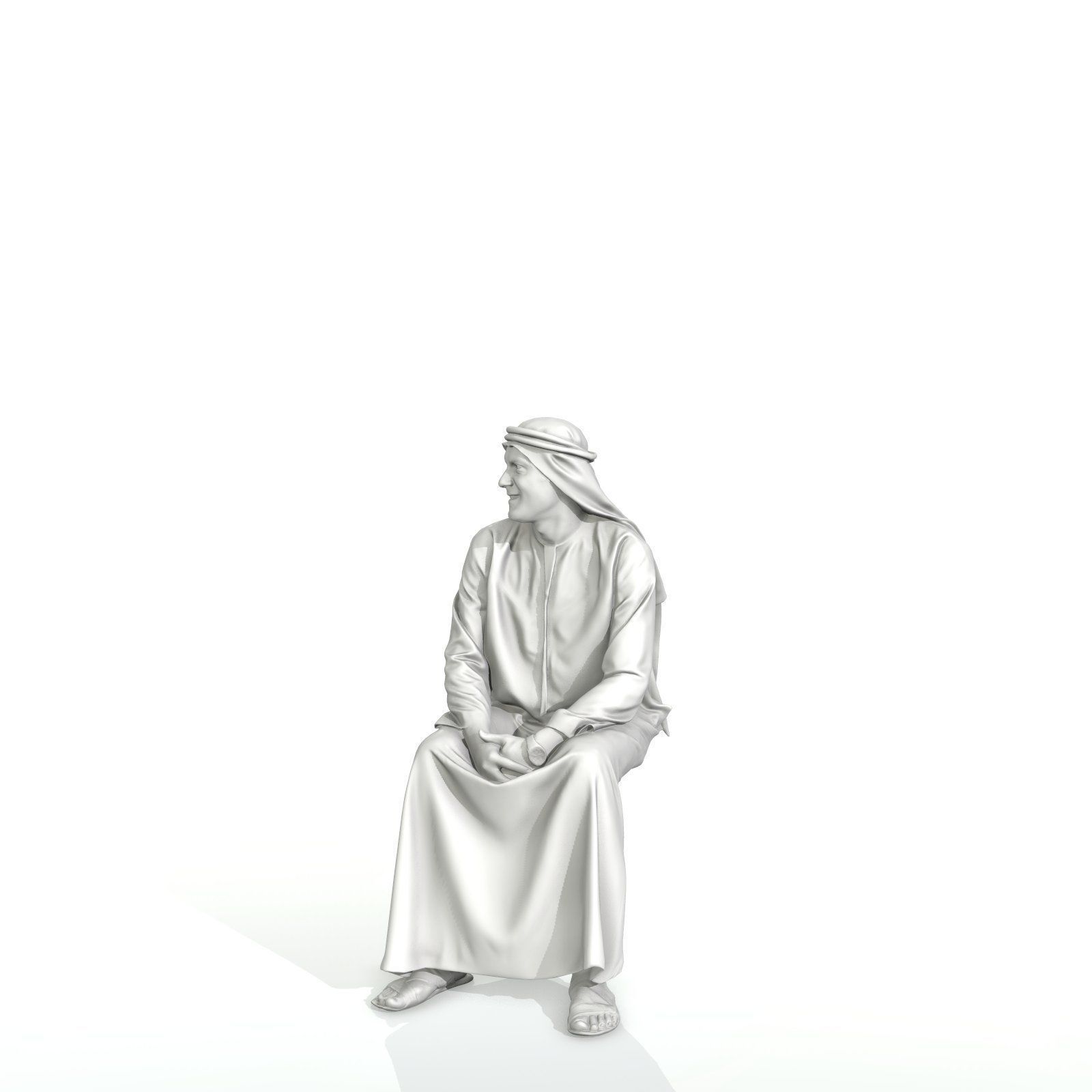 Sitting Arabic Man Wearing Thawb ArMan0005-HD2-O01P05-S 3D model_65