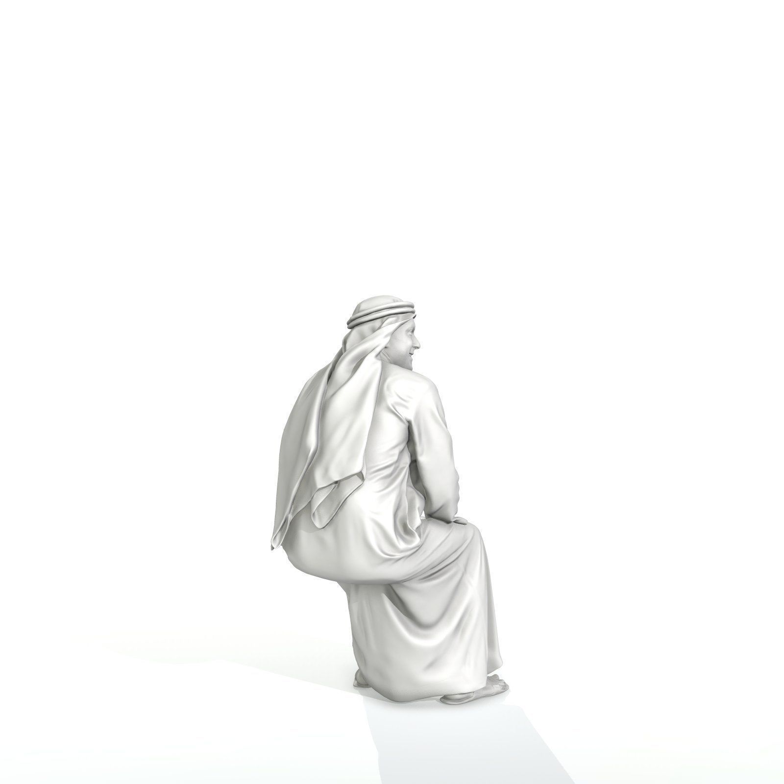 Sitting Arabic Man Wearing Thawb ArMan0005-HD2-O01P05-S 3D model_55