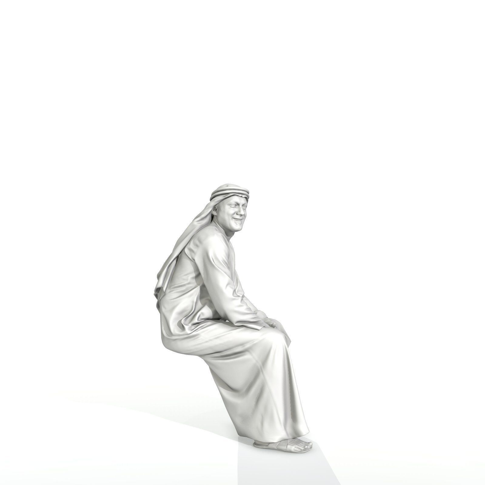 Sitting Arabic Man Wearing Thawb ArMan0005-HD2-O01P05-S 3D model_43
