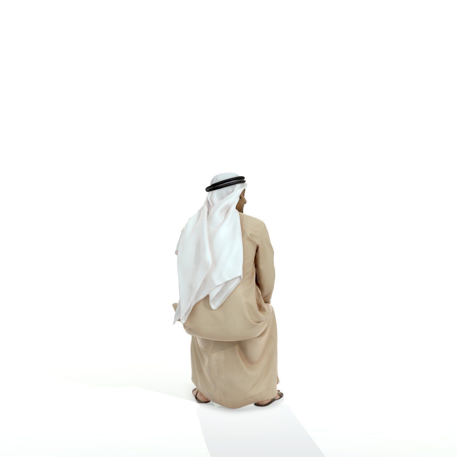 Sitting Arabic Man Wearing Thawb ArMan0005-HD2-O01P05-S 3D model_57