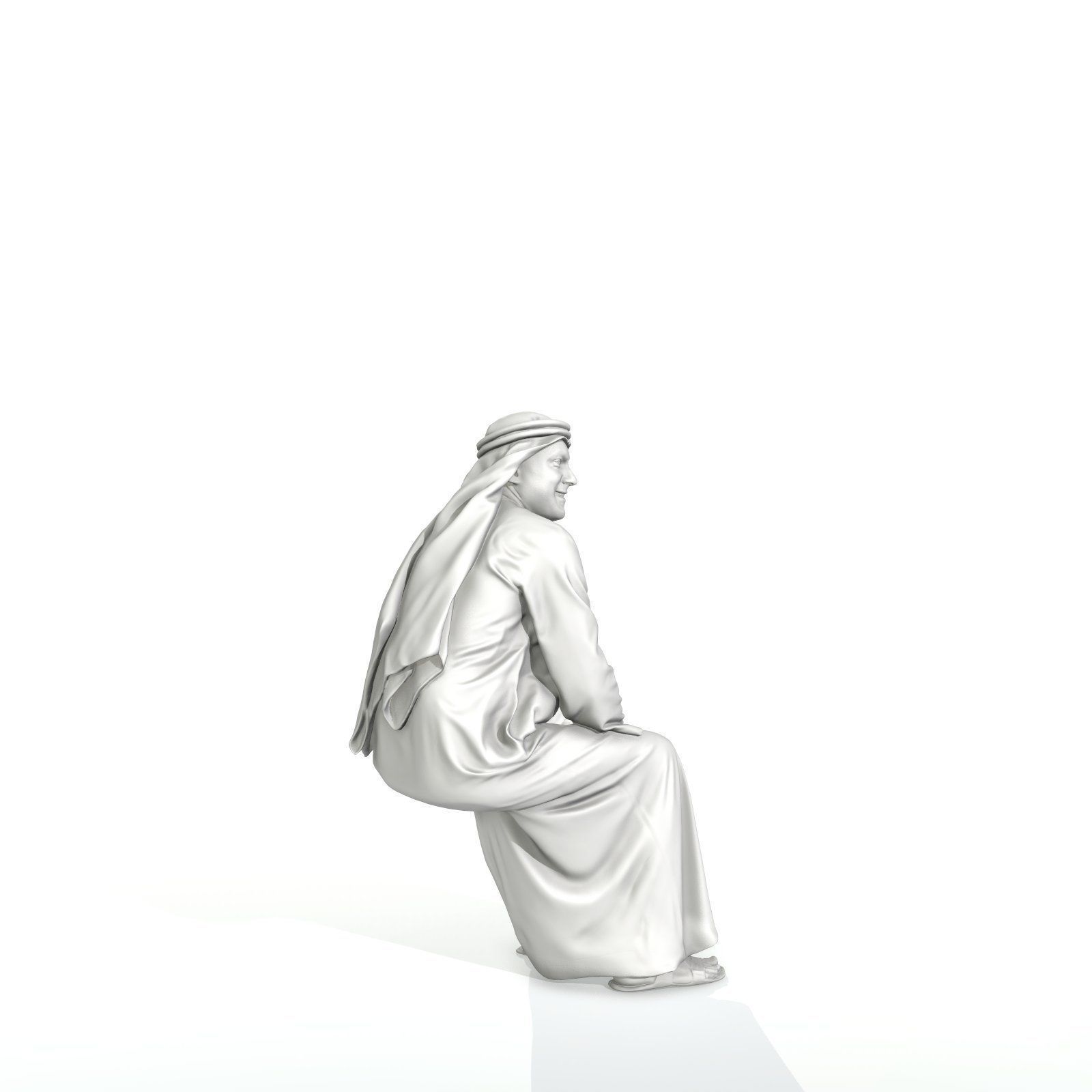 Sitting Arabic Man Wearing Thawb ArMan0005-HD2-O01P05-S 3D model_33