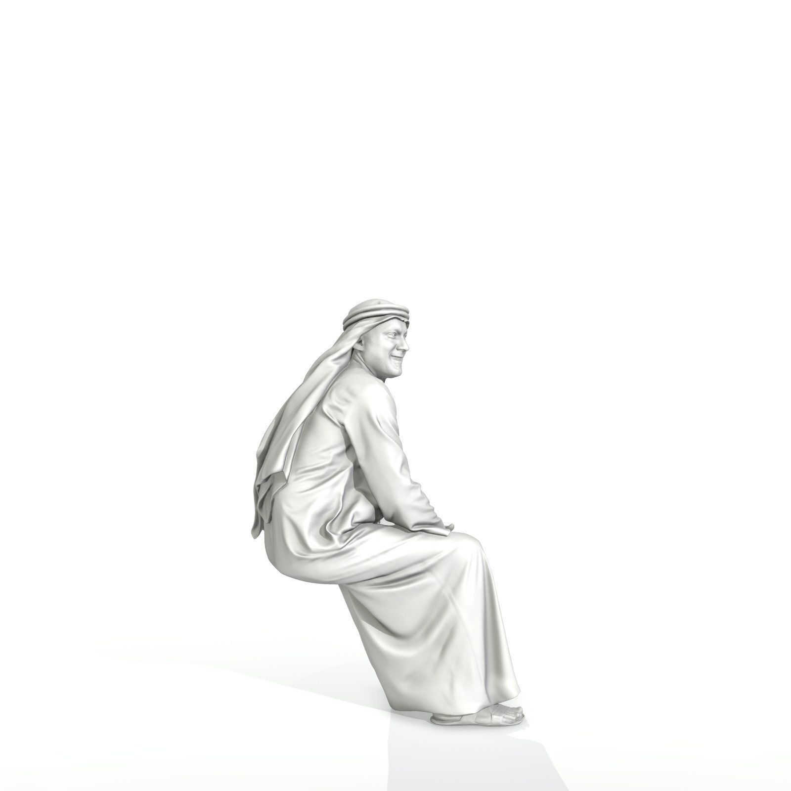 Sitting Arabic Man Wearing Thawb ArMan0005-HD2-O01P05-S 3D model_35