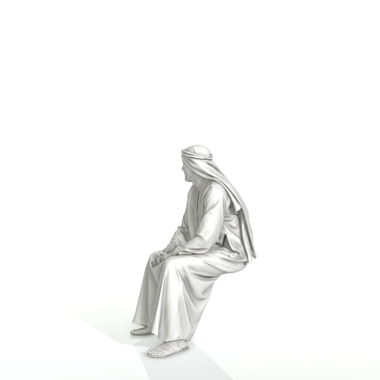 Sitting Arabic Man Wearing Thawb ArMan0005-HD2-O01P05-S 3D model_40