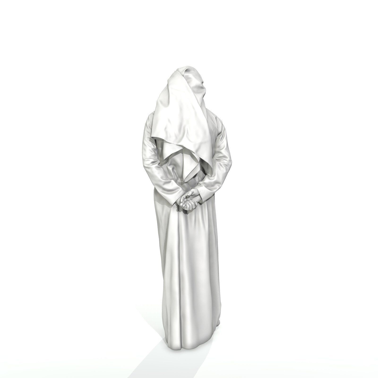 Standing Arab Man Wearing white Thawb ArMan0004-HD2-O01P05-S 3D model_74