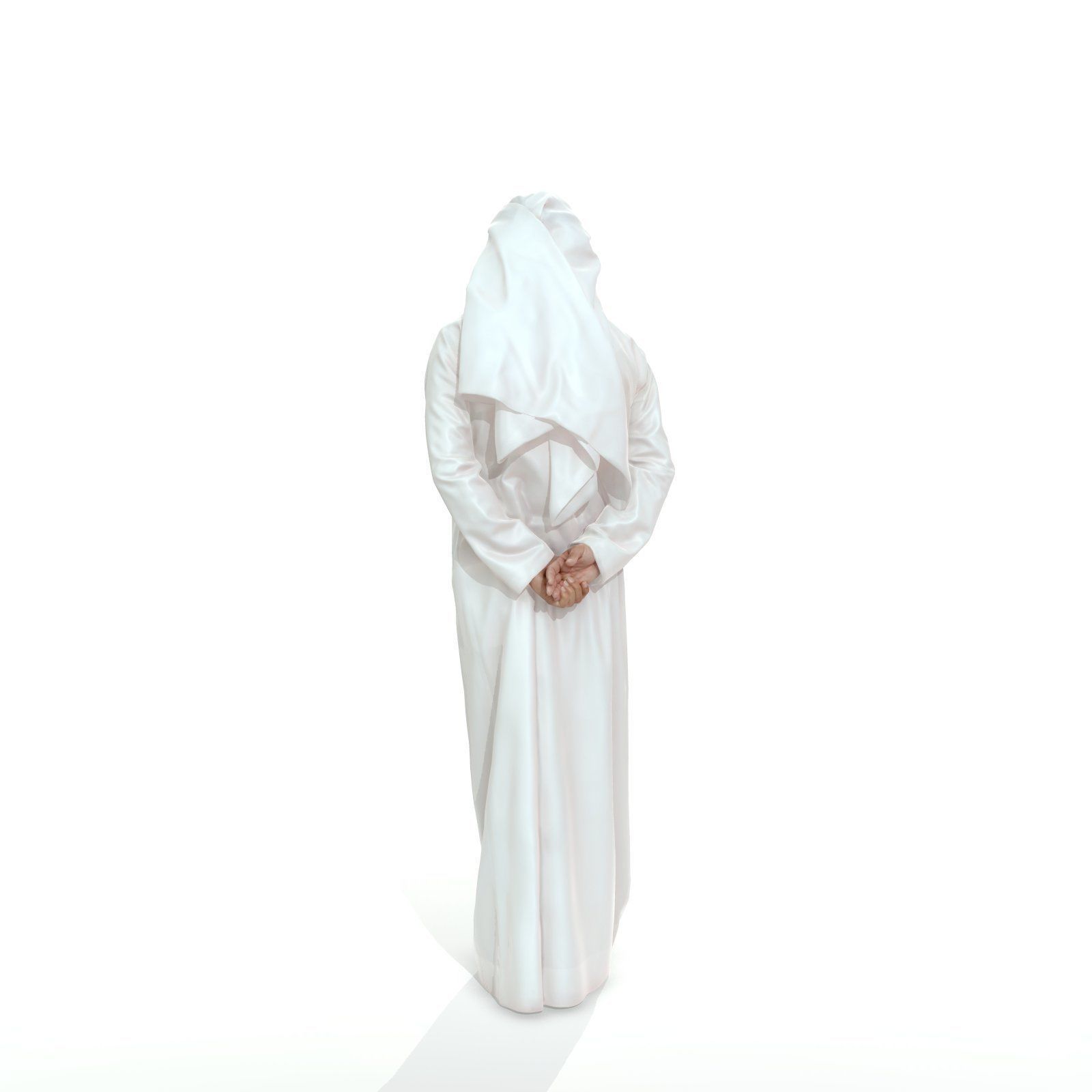 Standing Arab Man Wearing white Thawb ArMan0004-HD2-O01P05-S 3D model_48