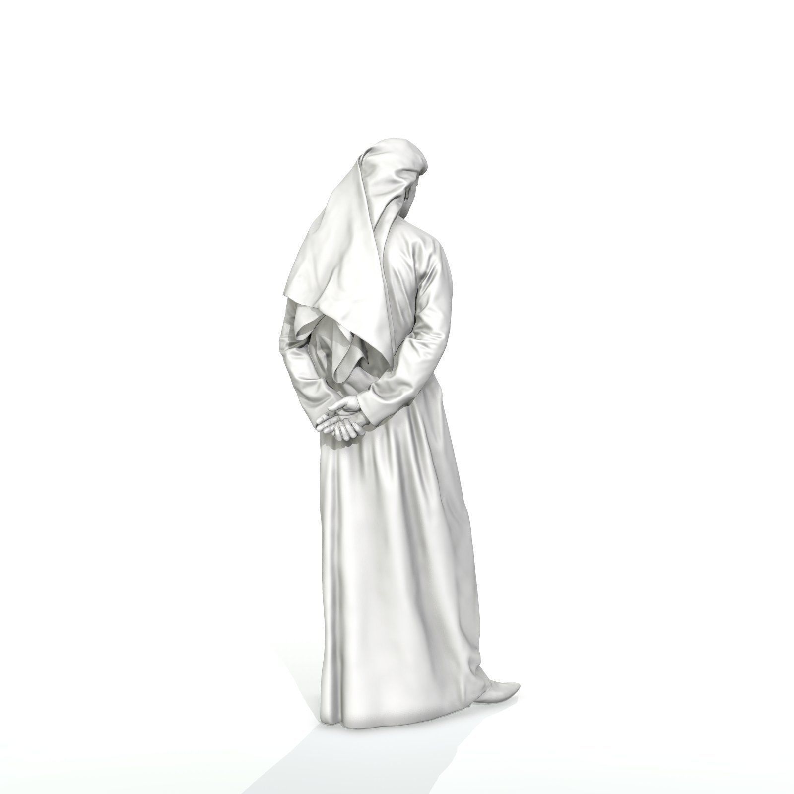 Standing Arab Man Wearing white Thawb ArMan0004-HD2-O01P05-S 3D model_44