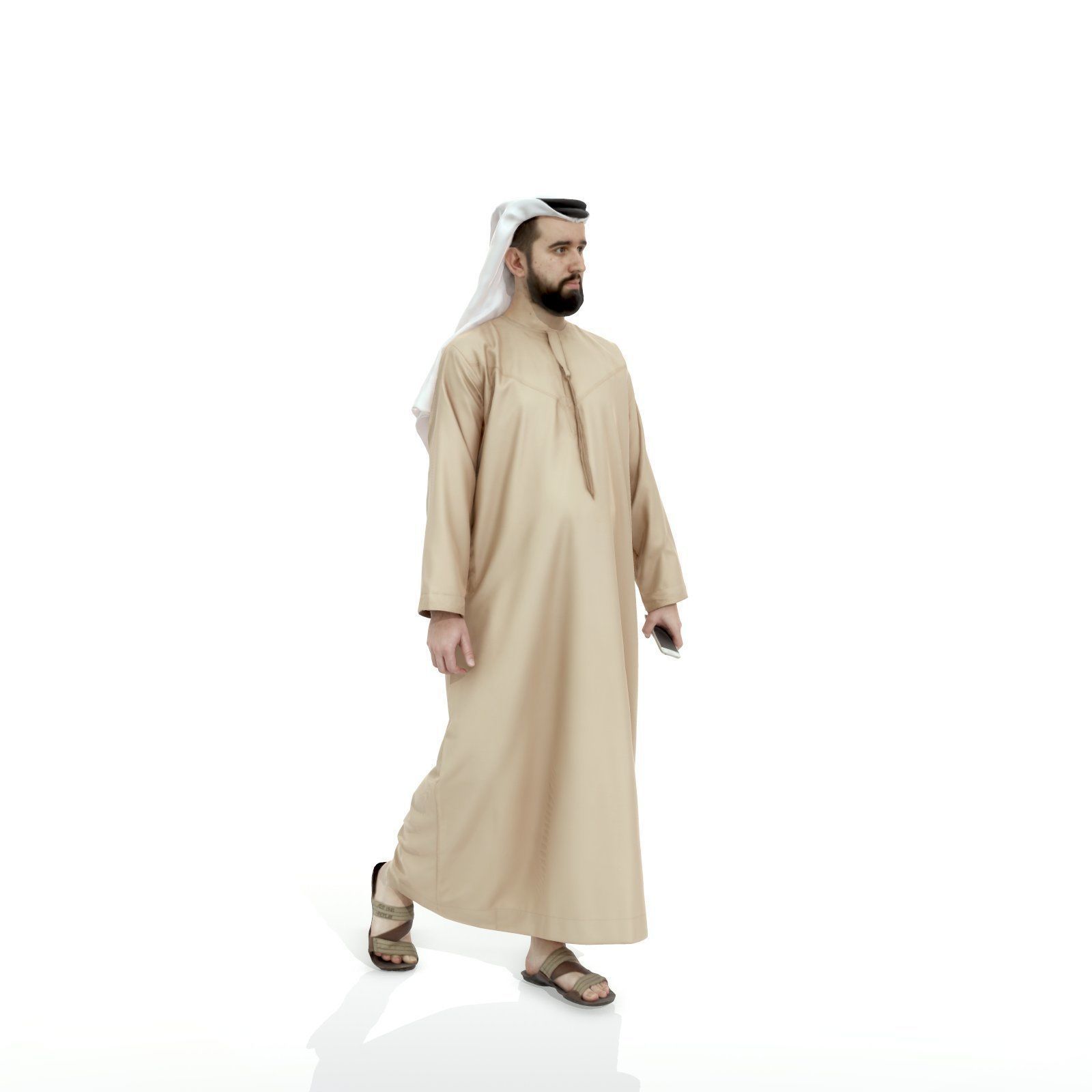 Arab Man Holding Phone ArMan0003-HD2-O01P04-S 3D model_63
