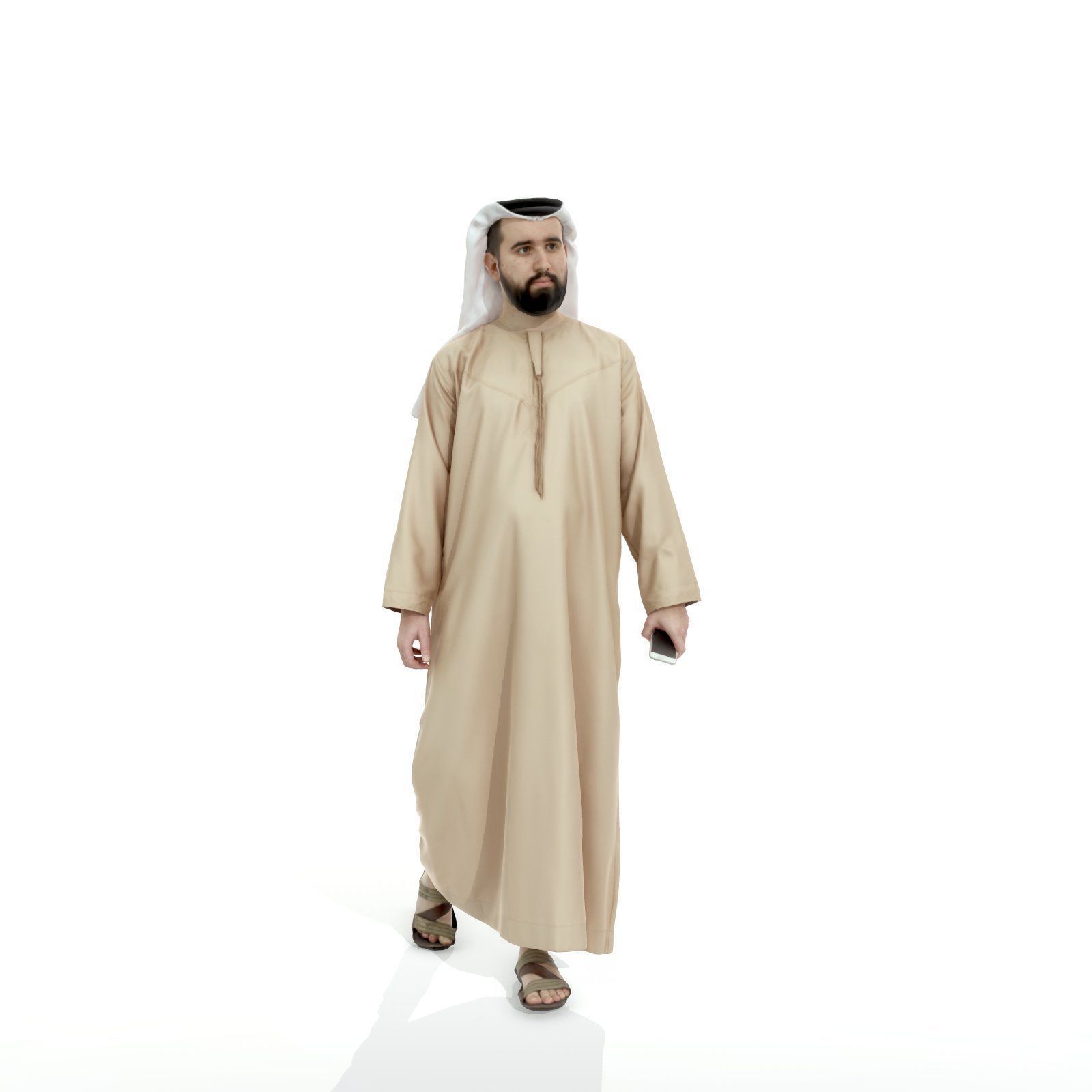 Arab Man Holding Phone ArMan0003-HD2-O01P04-S 3D model_70