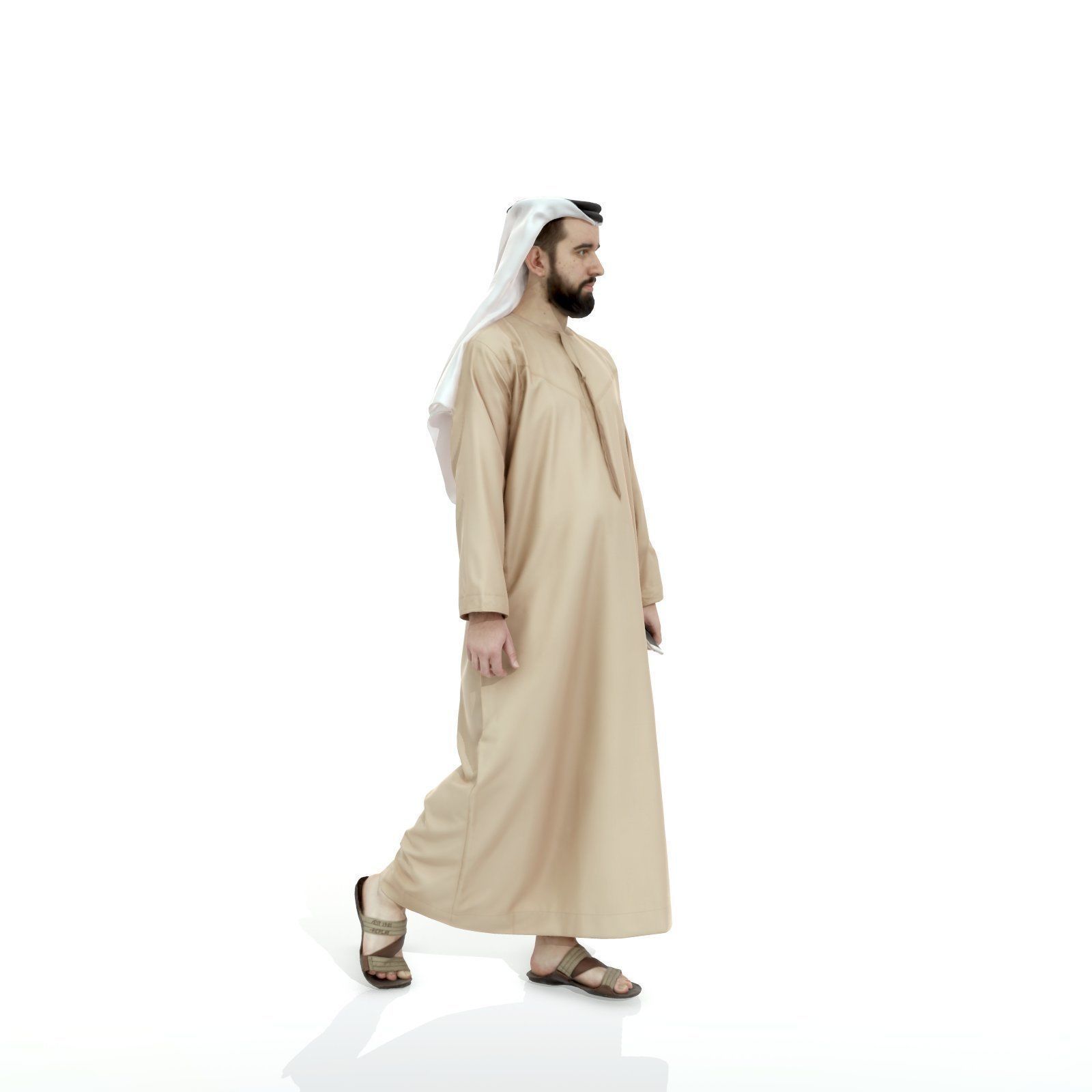 Arab Man Holding Phone ArMan0003-HD2-O01P04-S 3D model_67