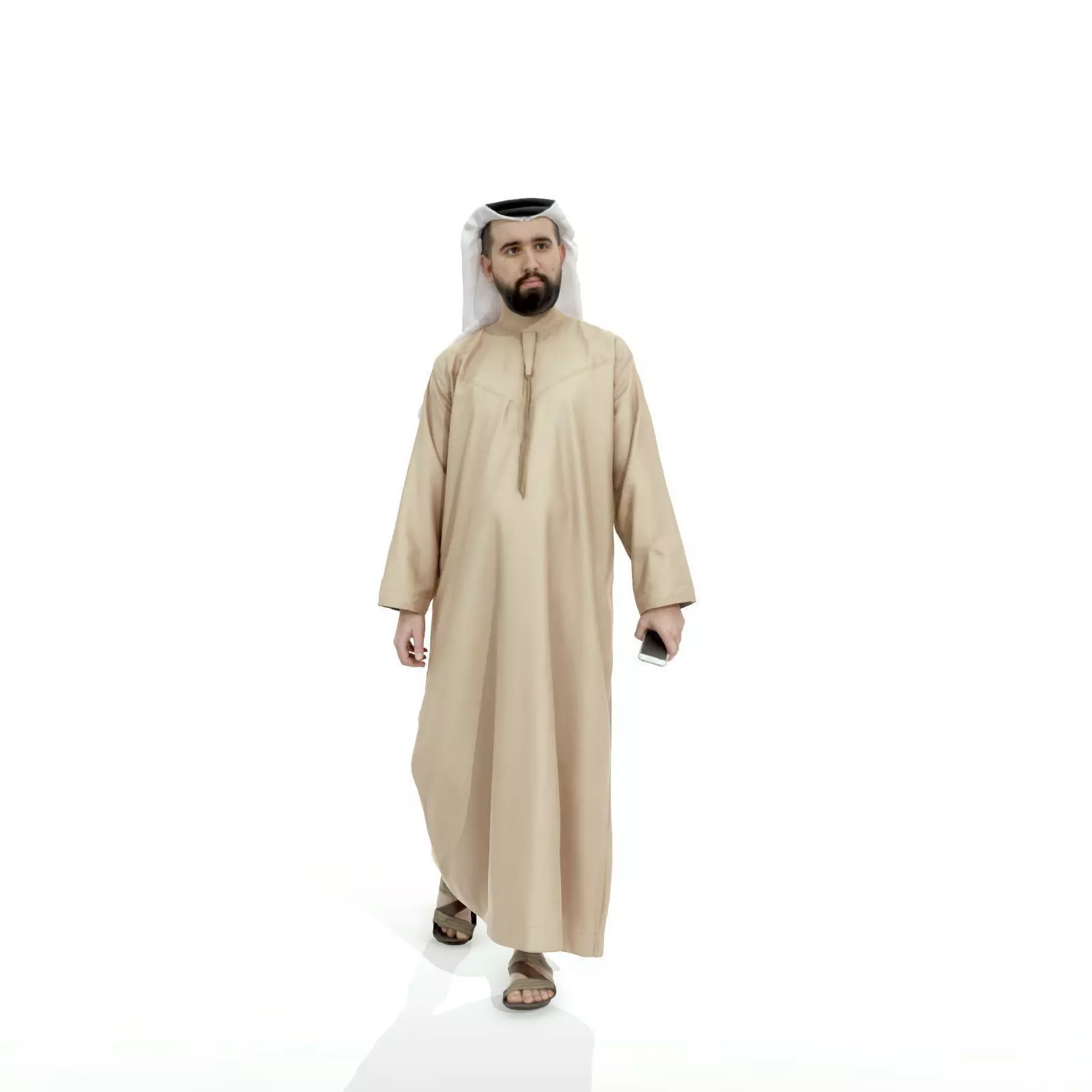 Arab Man Holding Phone ArMan0003-HD2-O01P04-S 3D model_0