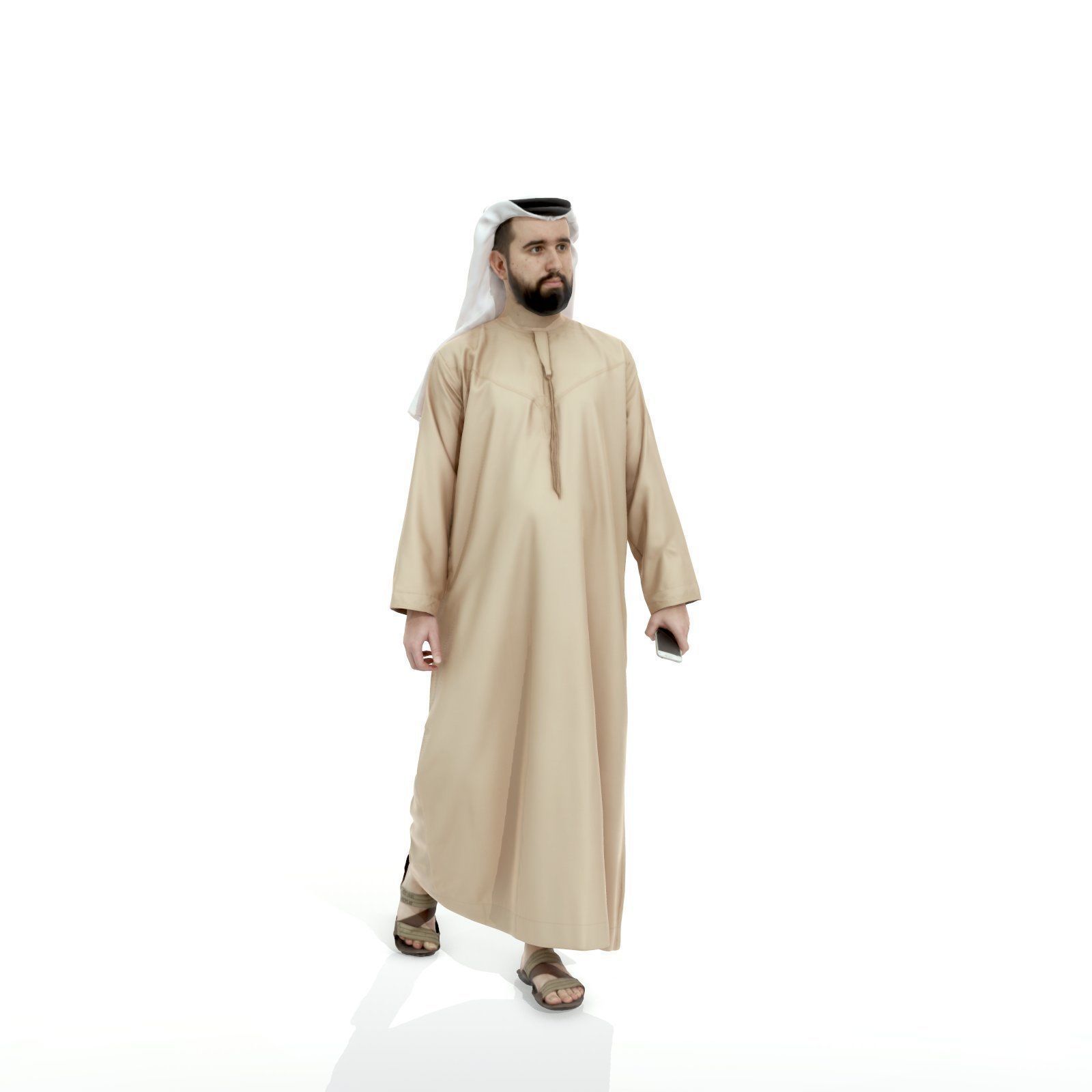 Arab Man Holding Phone ArMan0003-HD2-O01P04-S 3D model_48