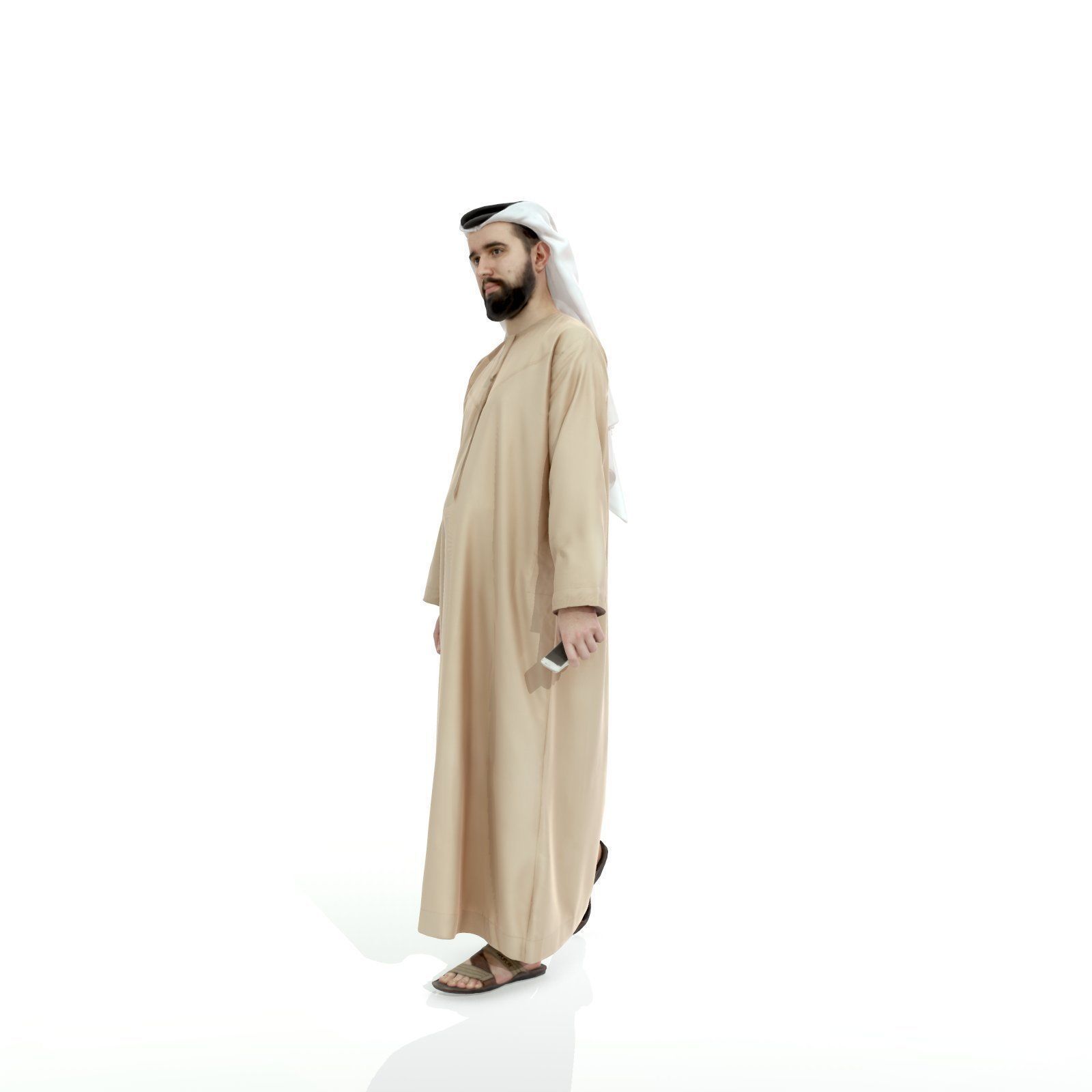 Arab Man Holding Phone ArMan0003-HD2-O01P04-S 3D model_33