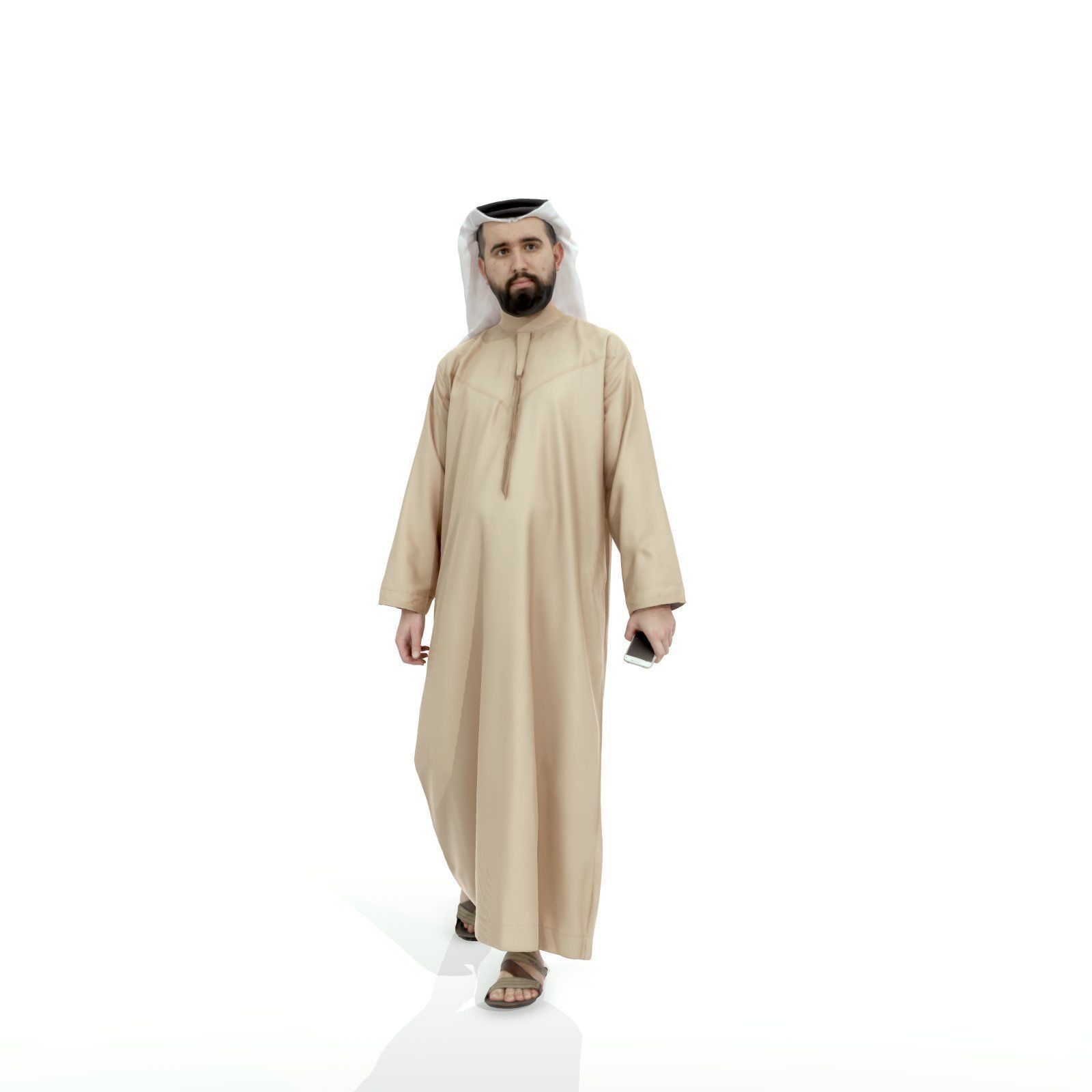 Arab Man Holding Phone ArMan0003-HD2-O01P04-S 3D model_21