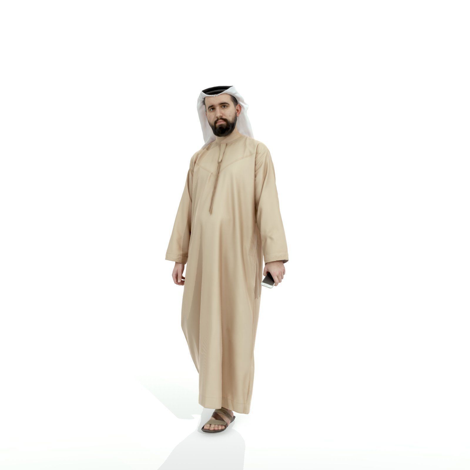 Arab Man Holding Phone ArMan0003-HD2-O01P04-S 3D model_50