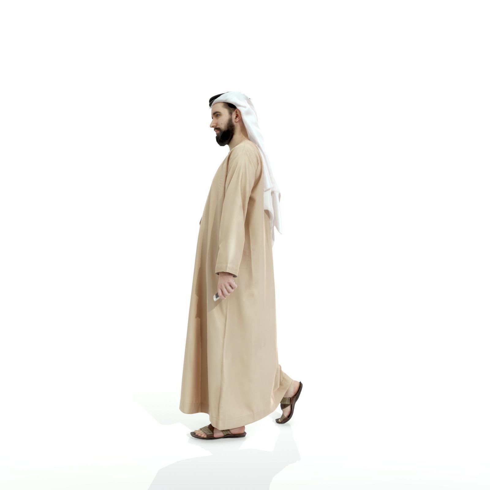 Arab Man Holding Phone ArMan0003-HD2-O01P04-S 3D model_34