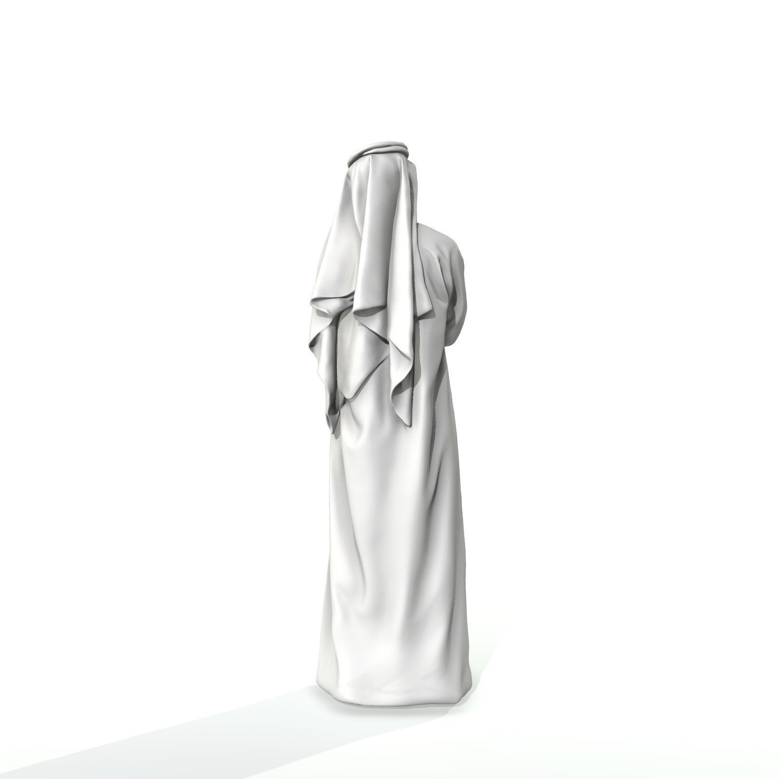 Arab Man Wearing White Thawb Cross-Arm ArMan0003-HD2-O01P02-S 3D model_65