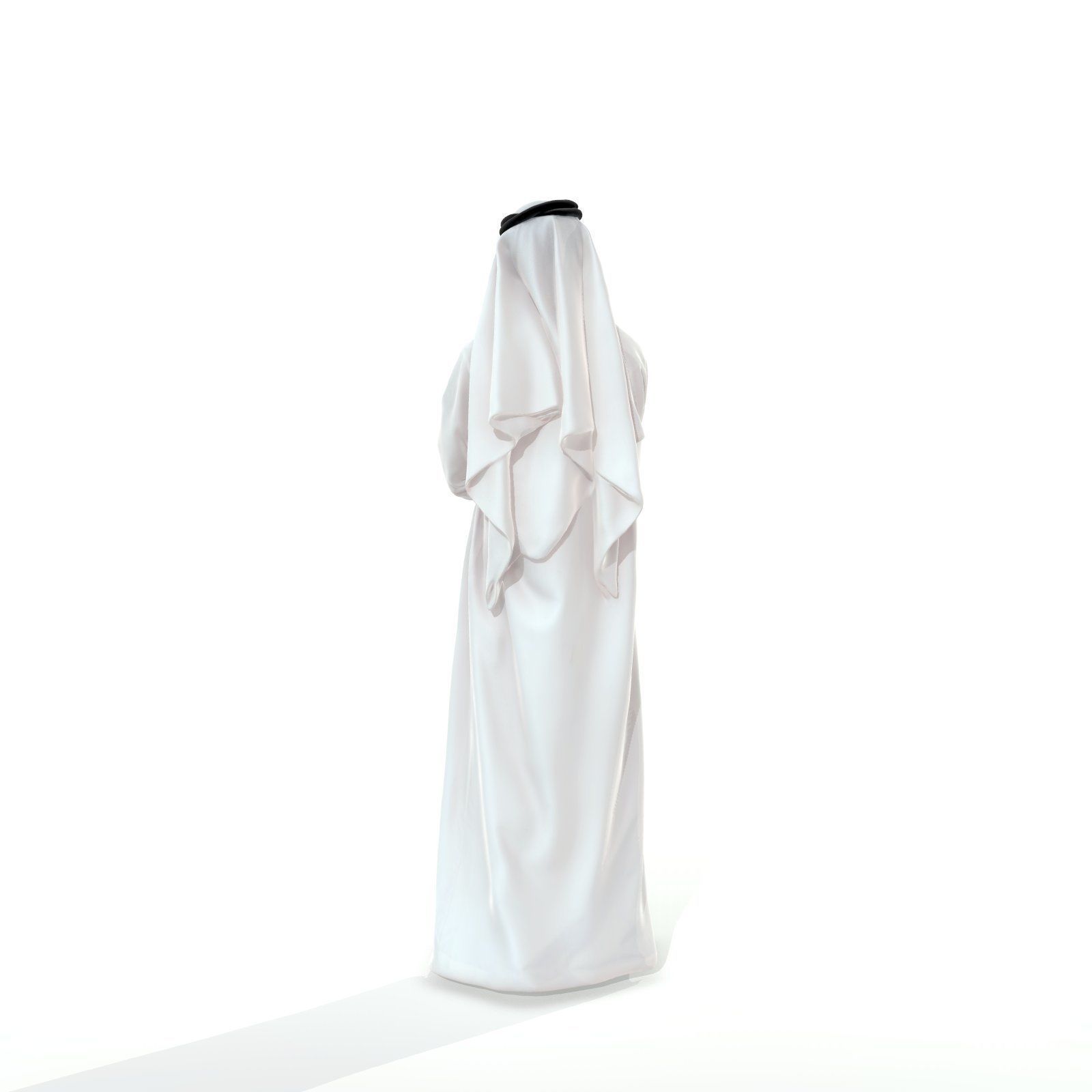 Arab Man Wearing White Thawb Cross-Arm ArMan0003-HD2-O01P02-S 3D model_16