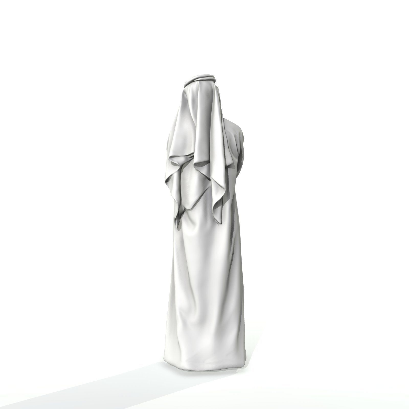 Arab Man Wearing White Thawb Cross-Arm ArMan0003-HD2-O01P02-S 3D model_31