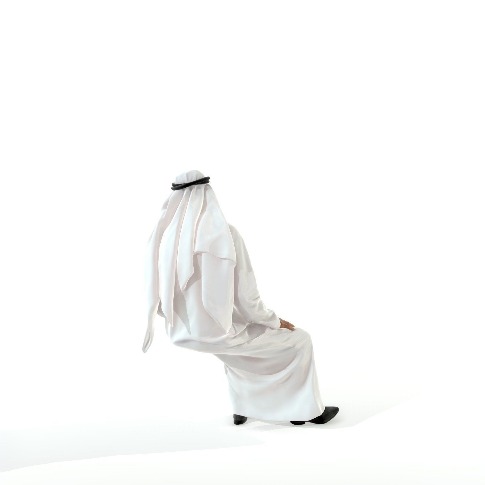 Sitting Arab Man Wearing White Thawb ArMan0004-HD2-O01P01-S 3D model_46