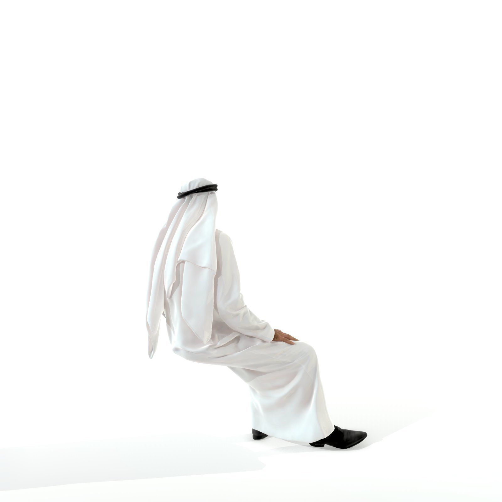 Sitting Arab Man Wearing White Thawb ArMan0004-HD2-O01P01-S 3D model_69