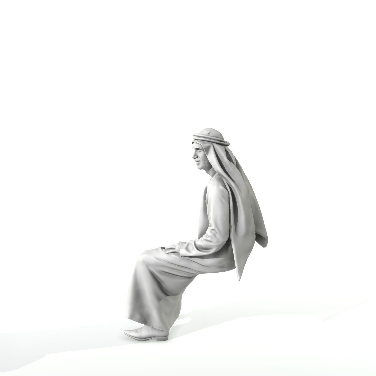 Sitting Arab Man Wearing White Thawb ArMan0004-HD2-O01P01-S 3D model_28