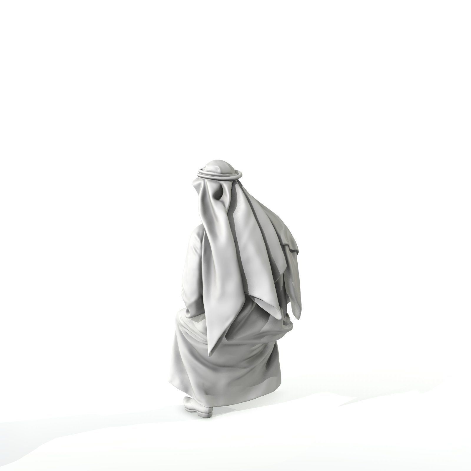 Sitting Arab Man Wearing White Thawb ArMan0004-HD2-O01P01-S 3D model_27