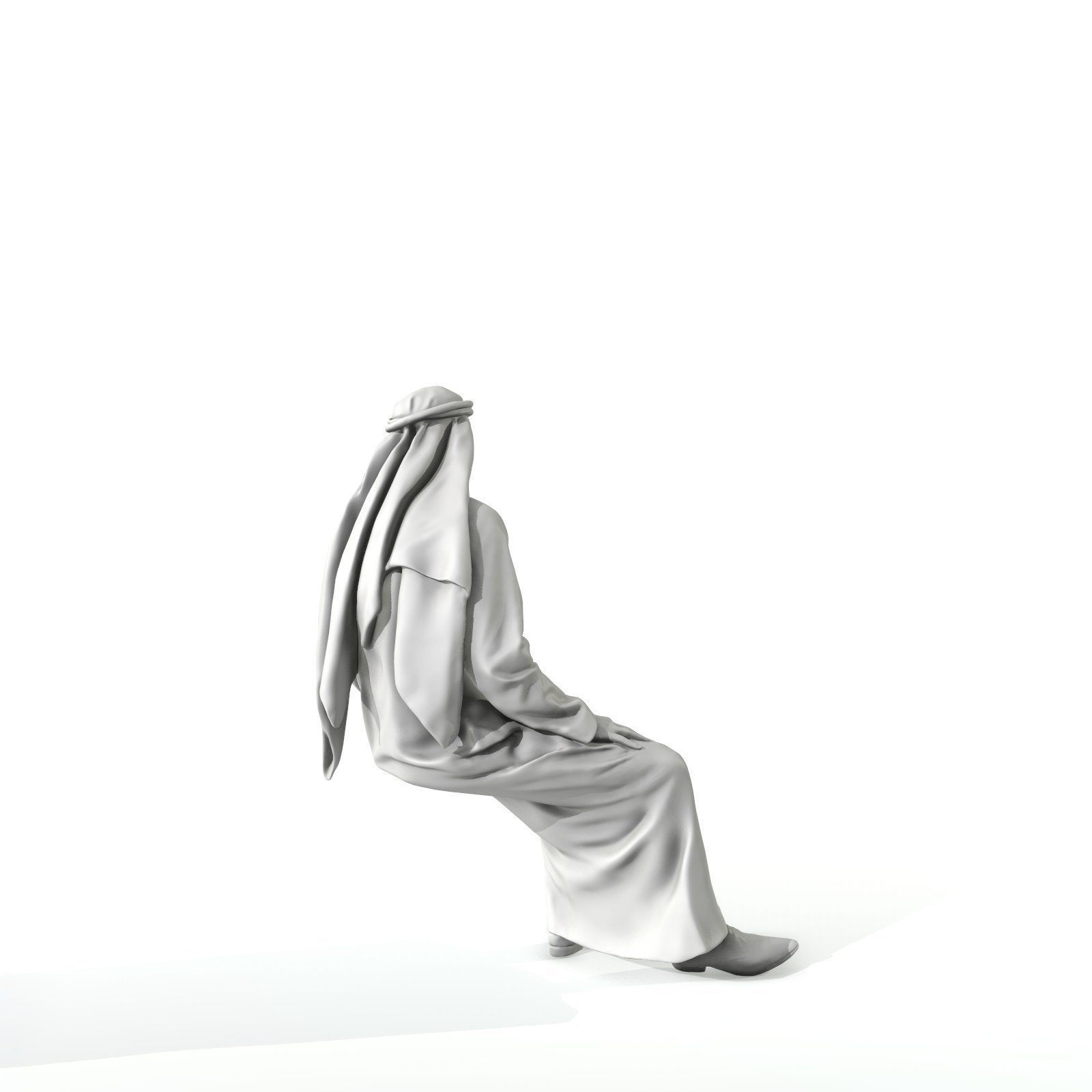 Sitting Arab Man Wearing White Thawb ArMan0004-HD2-O01P01-S 3D model_59