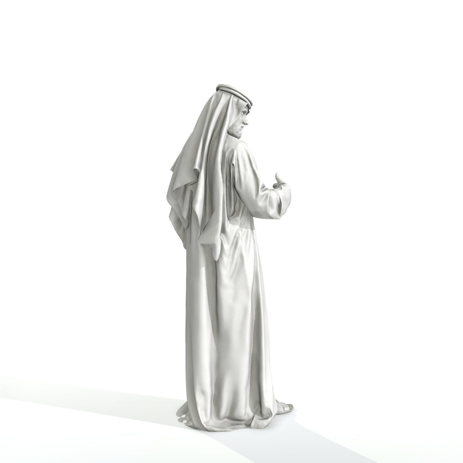 Standing Arab Man Wearing White Thawb ArMan0003-HD2-O01P03-S 3D model_55
