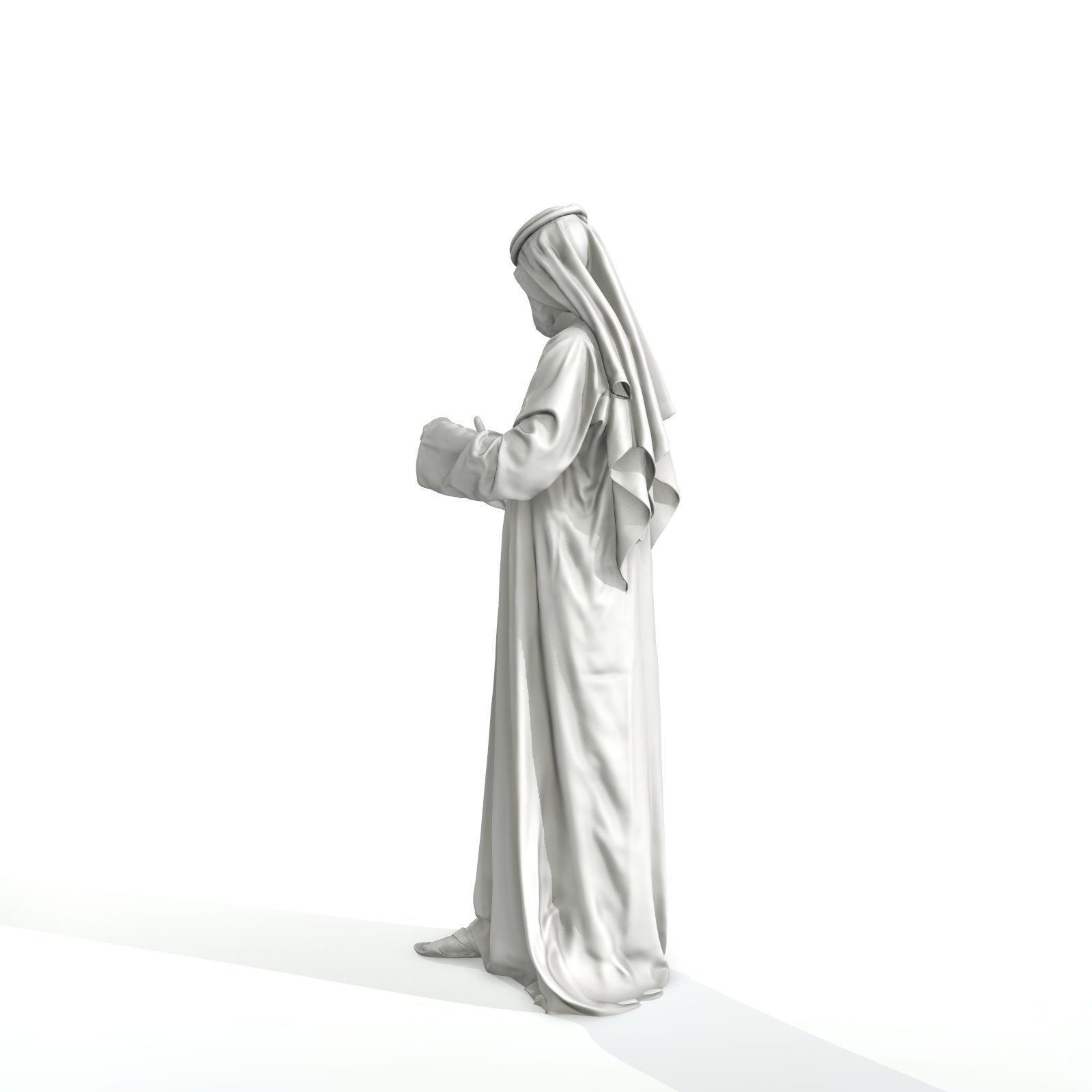 Standing Arab Man Wearing White Thawb ArMan0003-HD2-O01P03-S 3D model_59