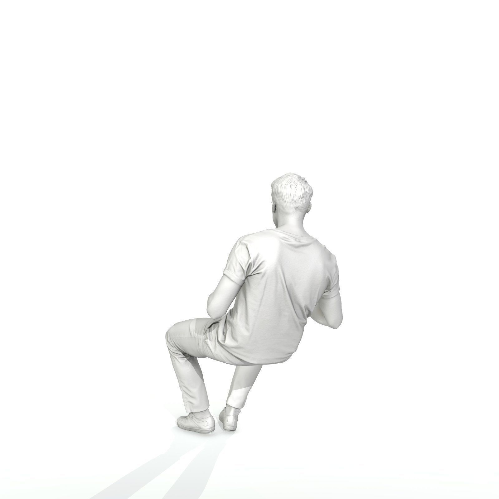 Casual Man Sitting and Eating Popcorn CMan0315-HD2-O01P01-S 3D model_66