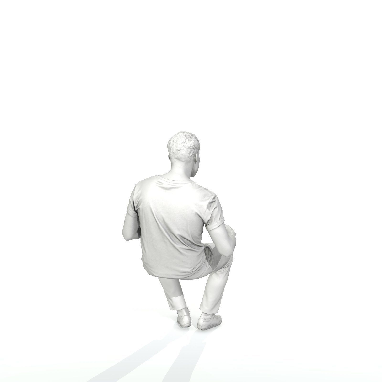 Casual Man Sitting and Eating Popcorn CMan0315-HD2-O01P01-S 3D model_55