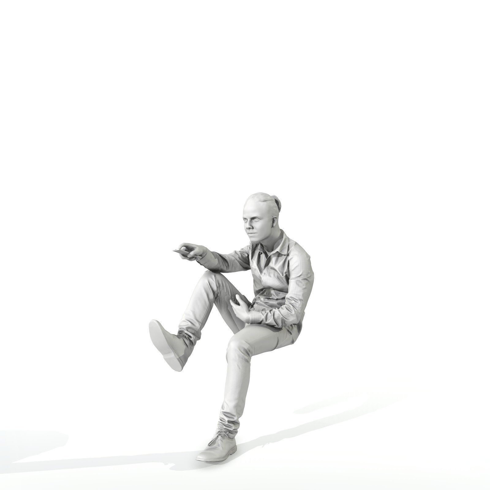 Casual Man Watching TV CMan0314-HD2-O01P01-S 3D model_30