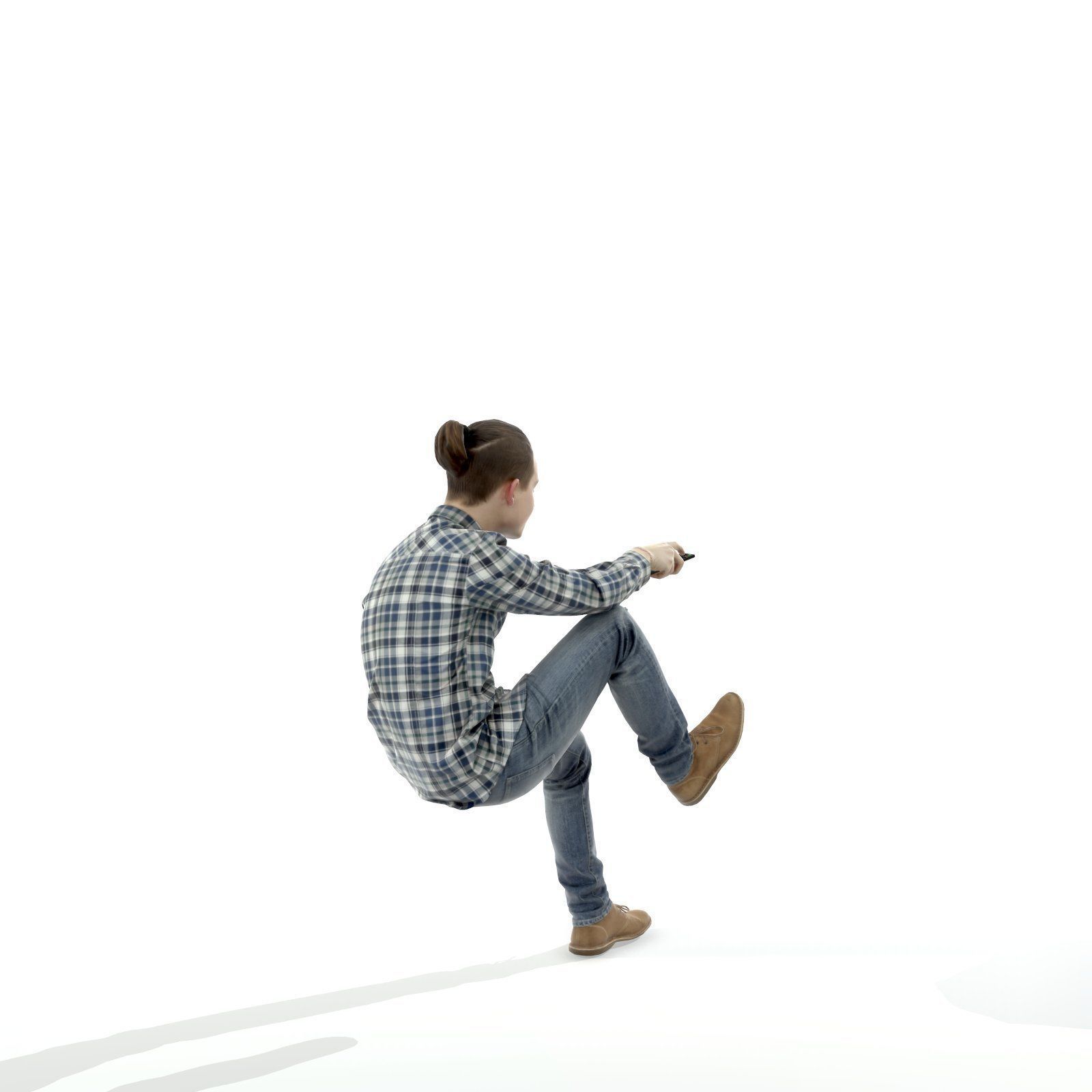 Casual Man Watching TV CMan0314-HD2-O01P01-S 3D model_40