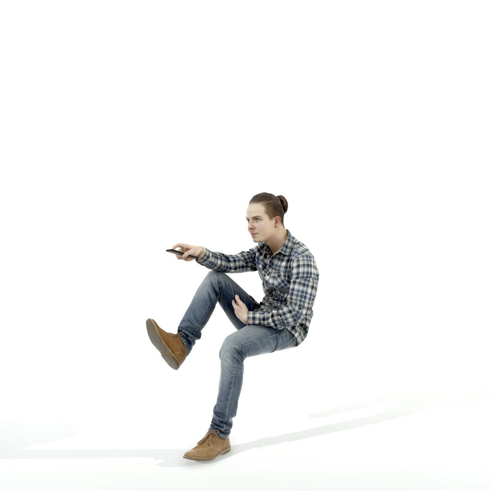 Casual Man Watching TV CMan0314-HD2-O01P01-S 3D model_58