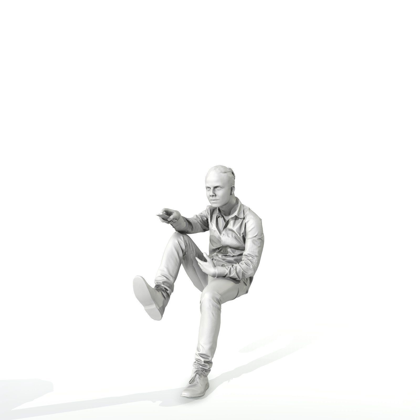 Casual Man Watching TV CMan0314-HD2-O01P01-S 3D model_47