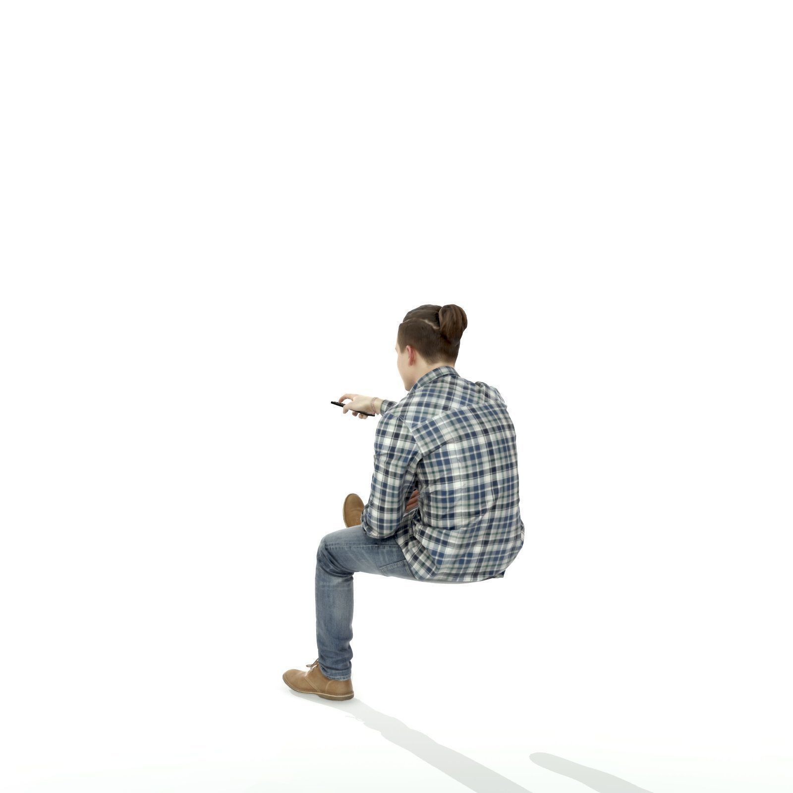 Casual Man Watching TV CMan0314-HD2-O01P01-S 3D model_28