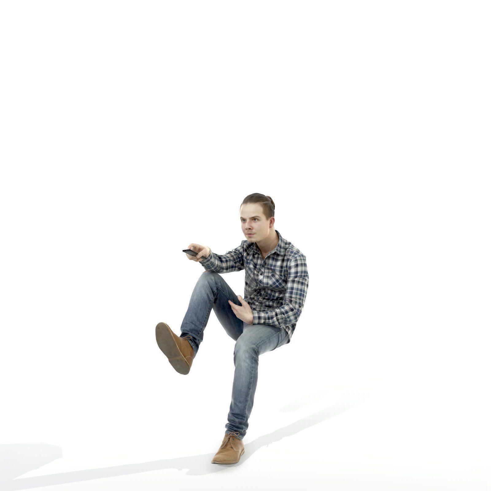 Casual Man Watching TV CMan0314-HD2-O01P01-S 3D model_68