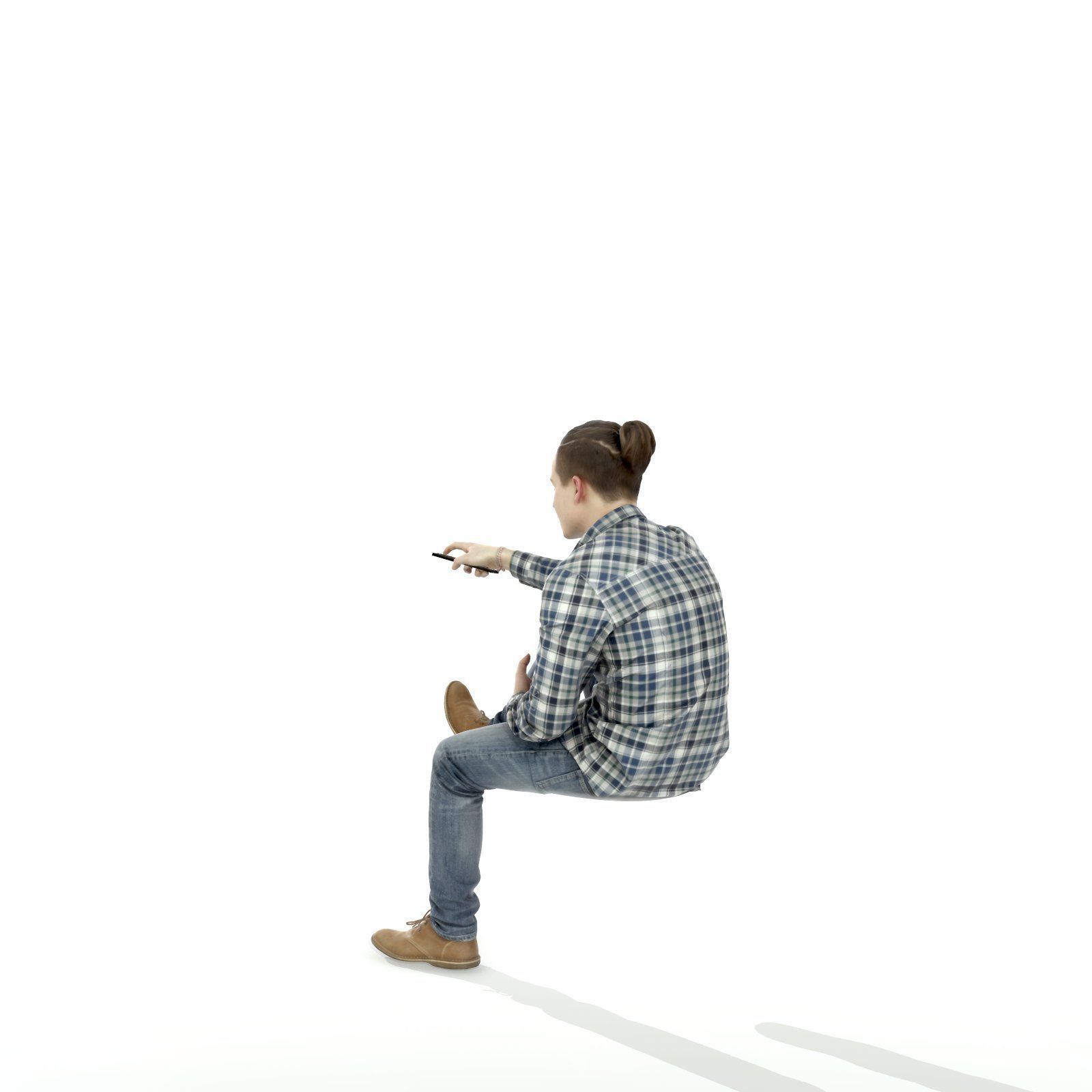 Casual Man Watching TV CMan0314-HD2-O01P01-S 3D model_60