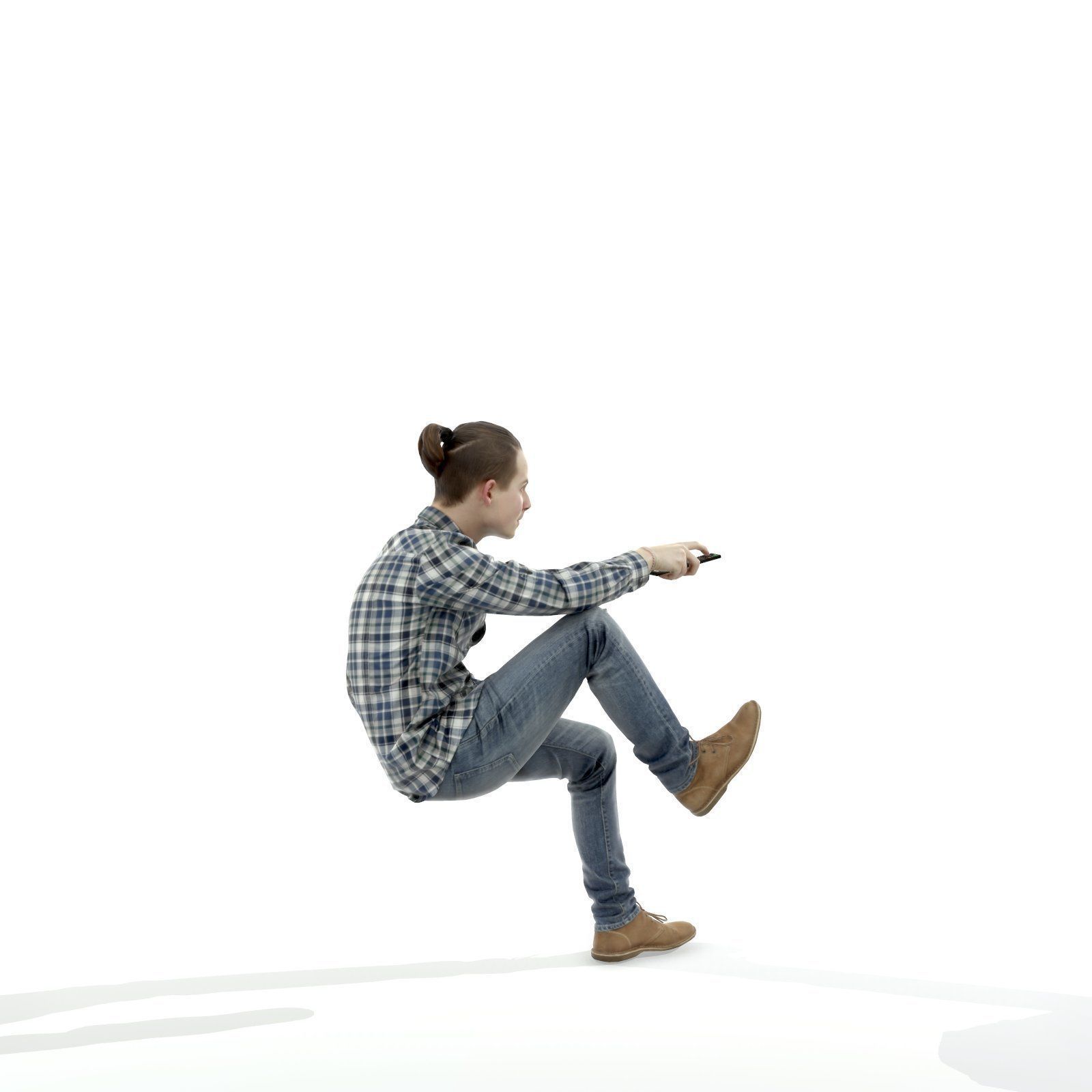 Casual Man Watching TV CMan0314-HD2-O01P01-S 3D model_71