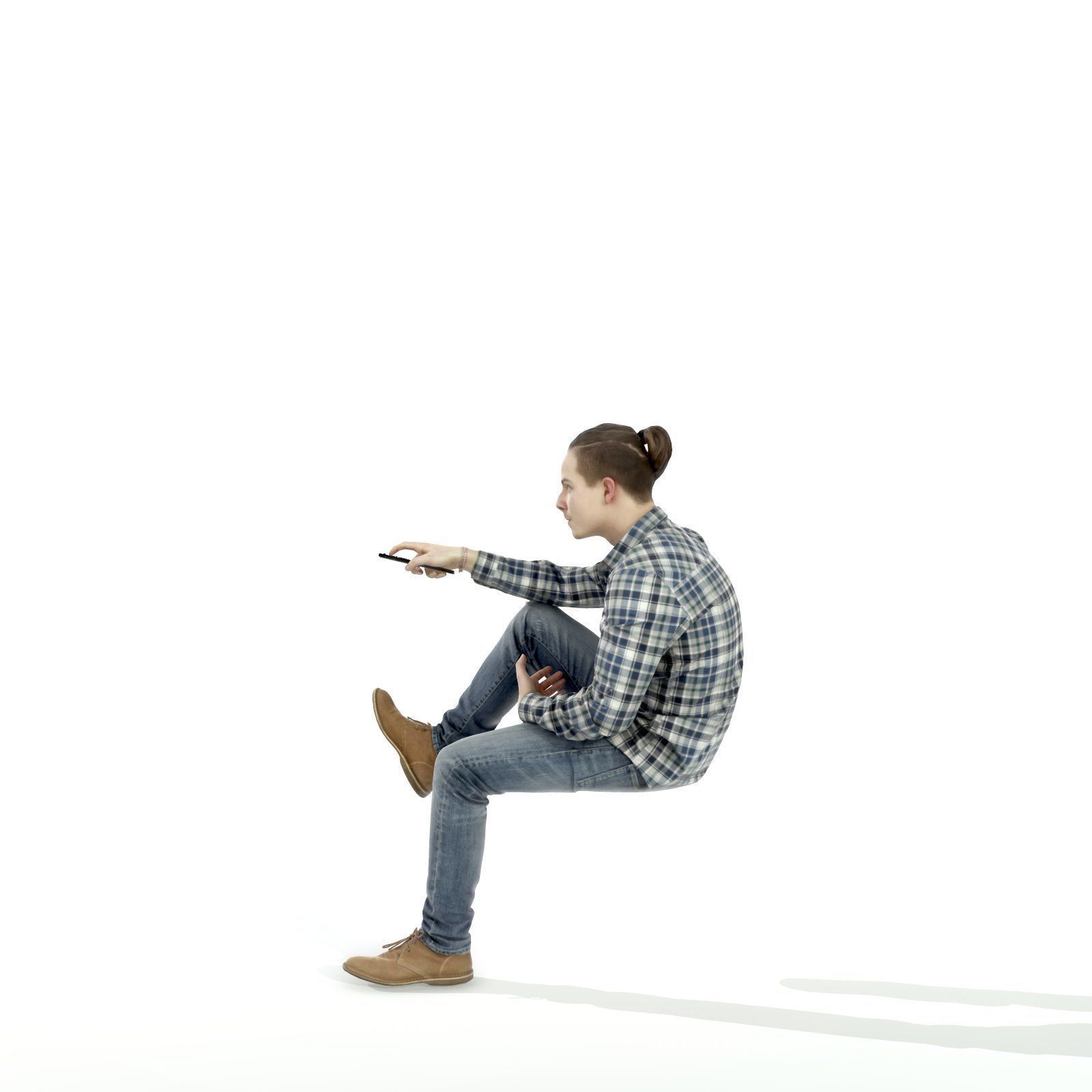 Casual Man Watching TV CMan0314-HD2-O01P01-S 3D model_39