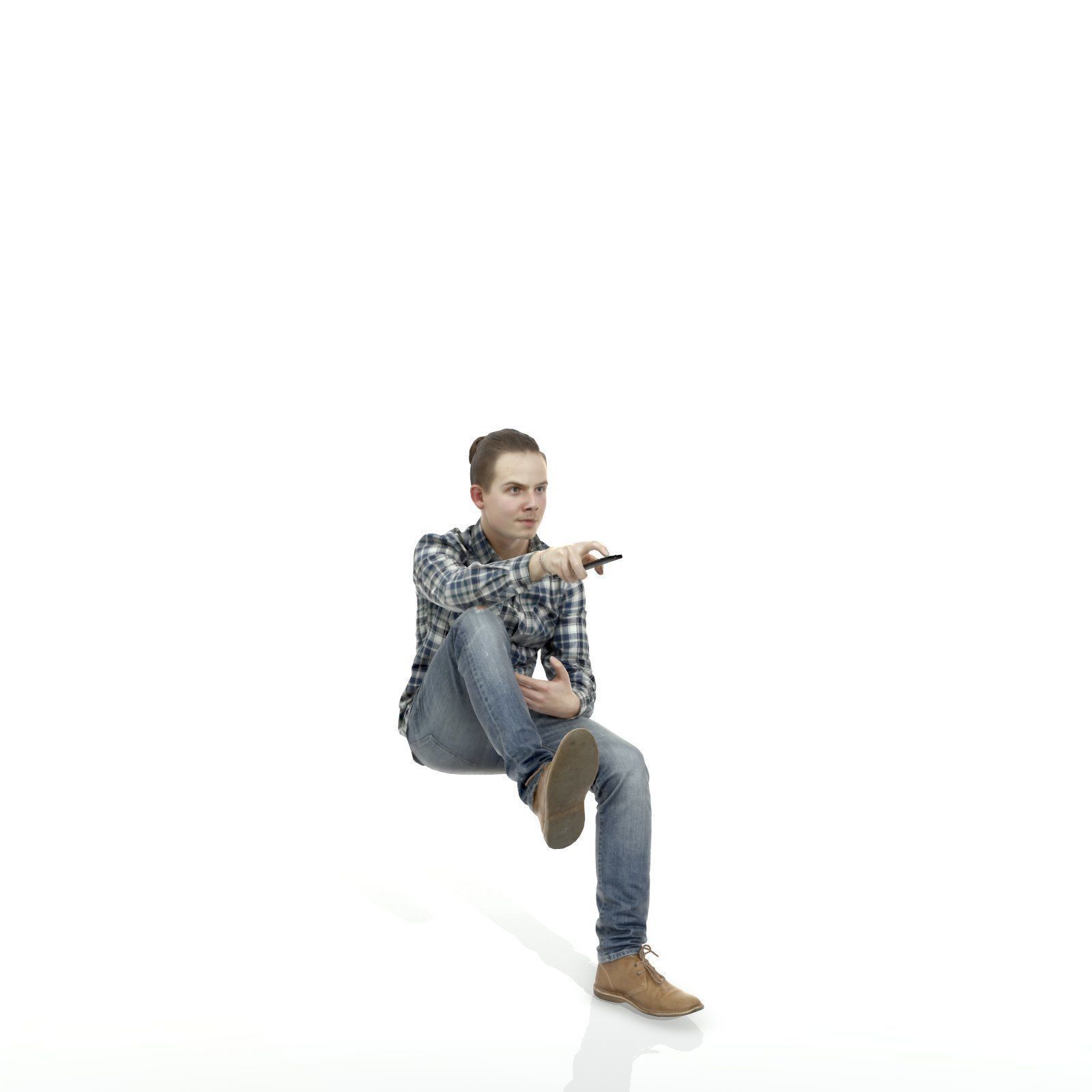 Casual Man Watching TV CMan0314-HD2-O01P01-S 3D model_65