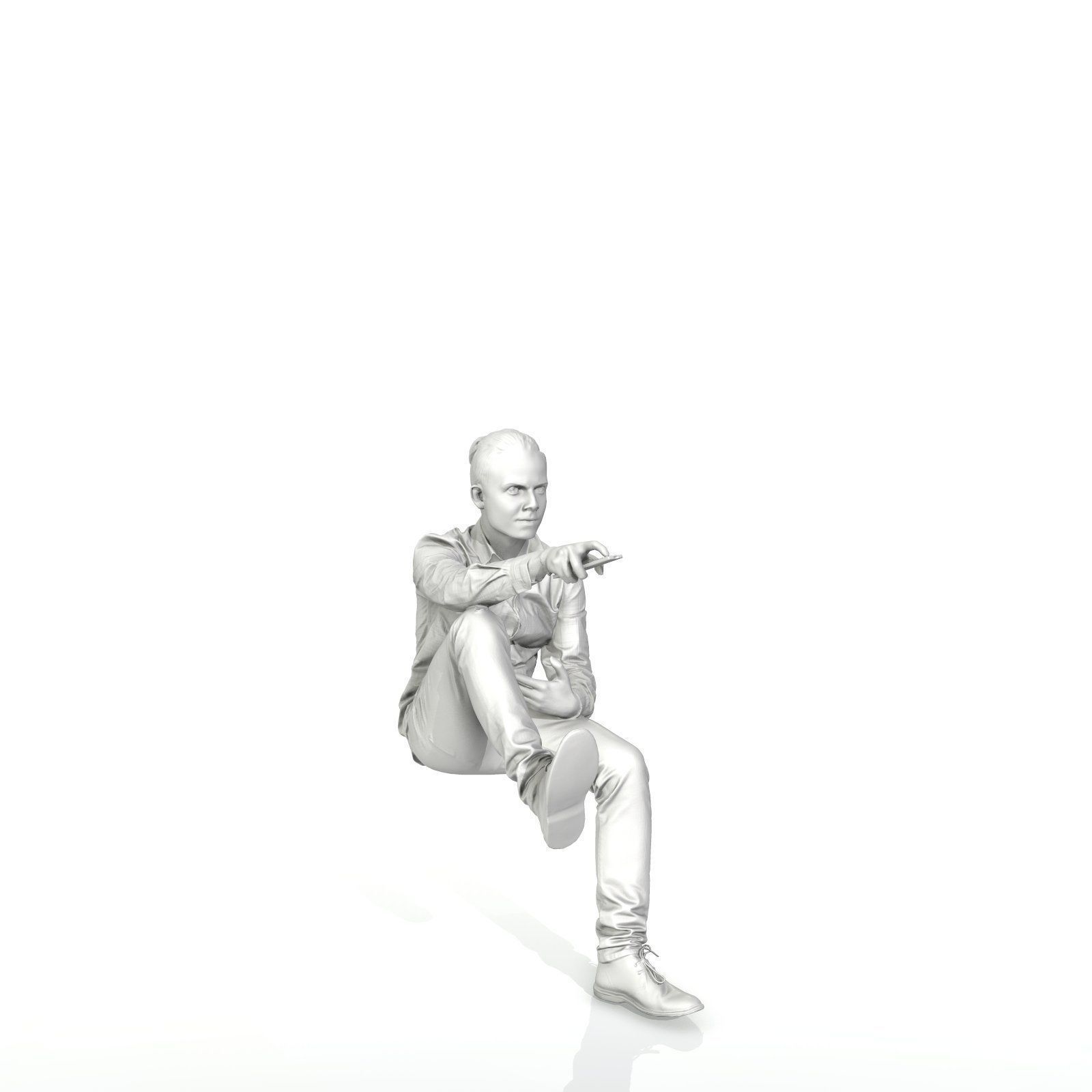 Casual Man Watching TV CMan0314-HD2-O01P01-S 3D model_10