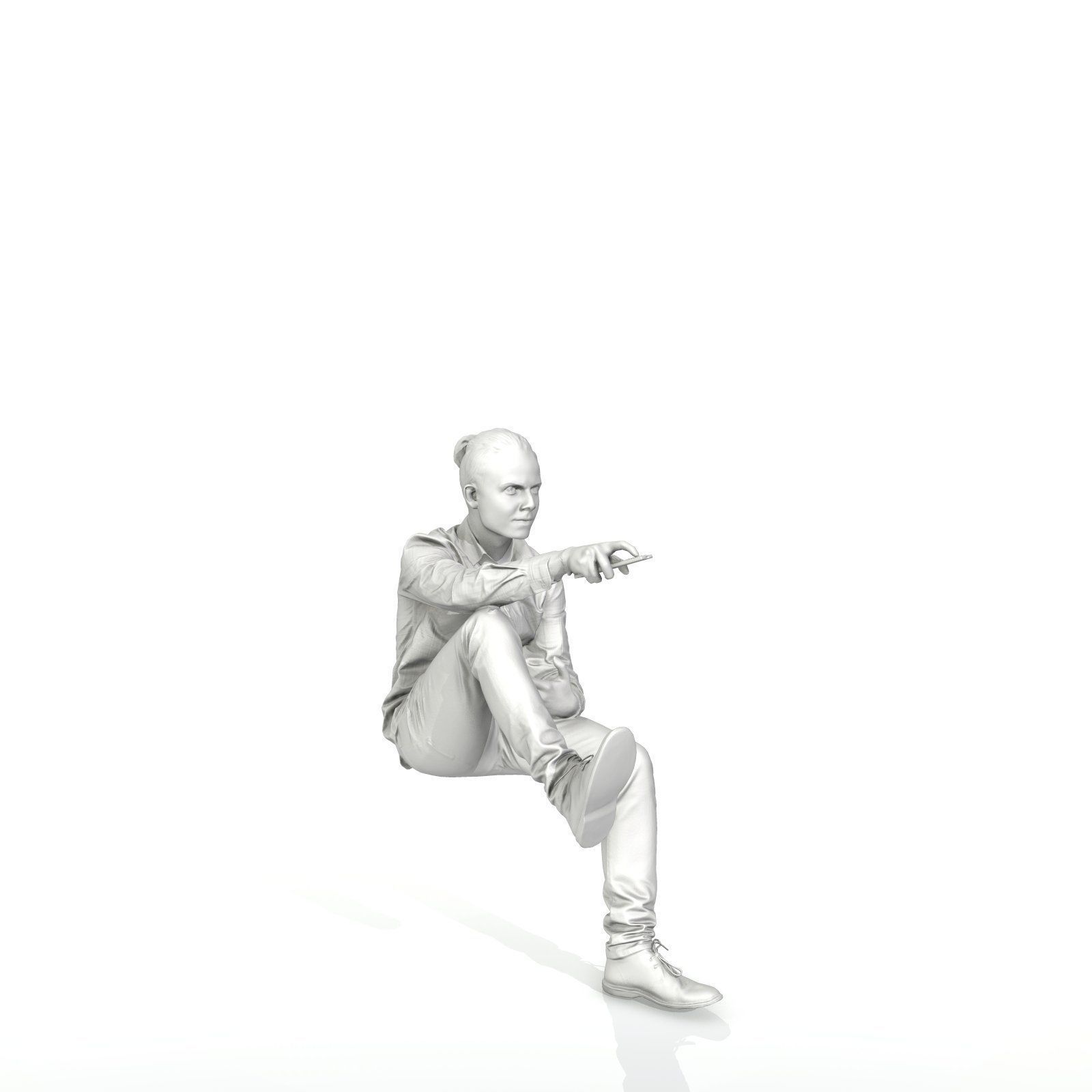 Casual Man Watching TV CMan0314-HD2-O01P01-S 3D model_22