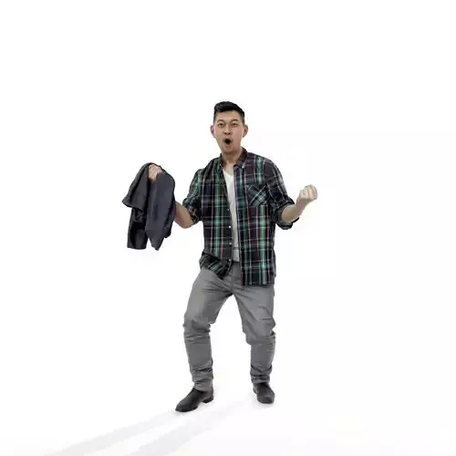 Cheering Standing Man CMan0313-HD2-O01P01-S