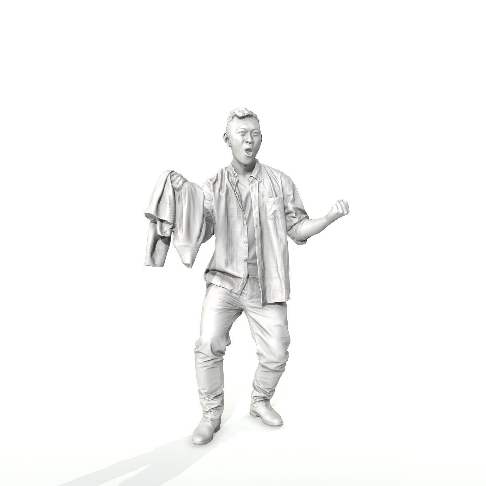Cheering Standing Man CMan0313-HD2-O01P01-S 3D model_13
