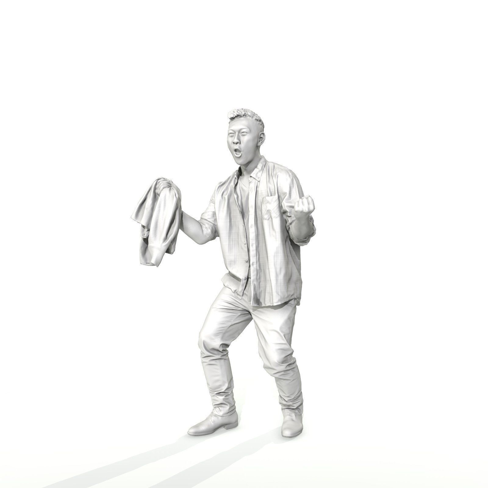 Cheering Standing Man CMan0313-HD2-O01P01-S 3D model_8
