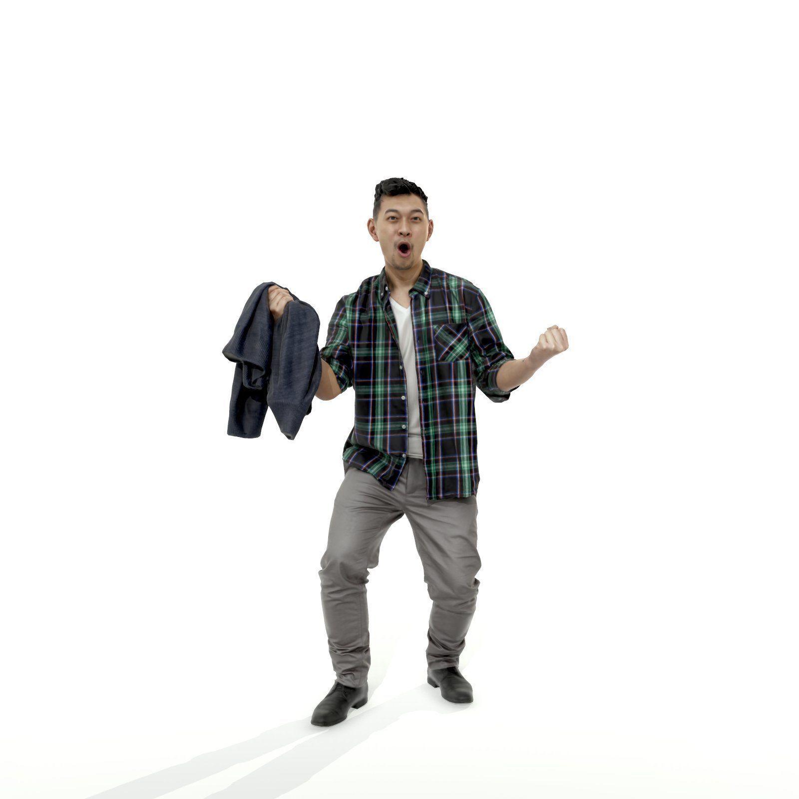 Cheering Standing Man CMan0313-HD2-O01P01-S 3D model_18