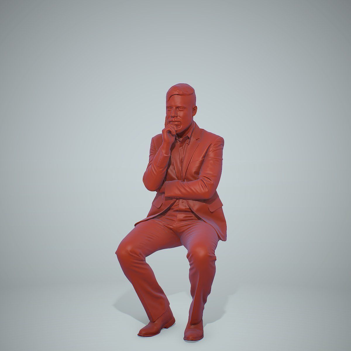 Sitting Business Man Thinking BMan0306-HD2-O04P01-S 3D model_66