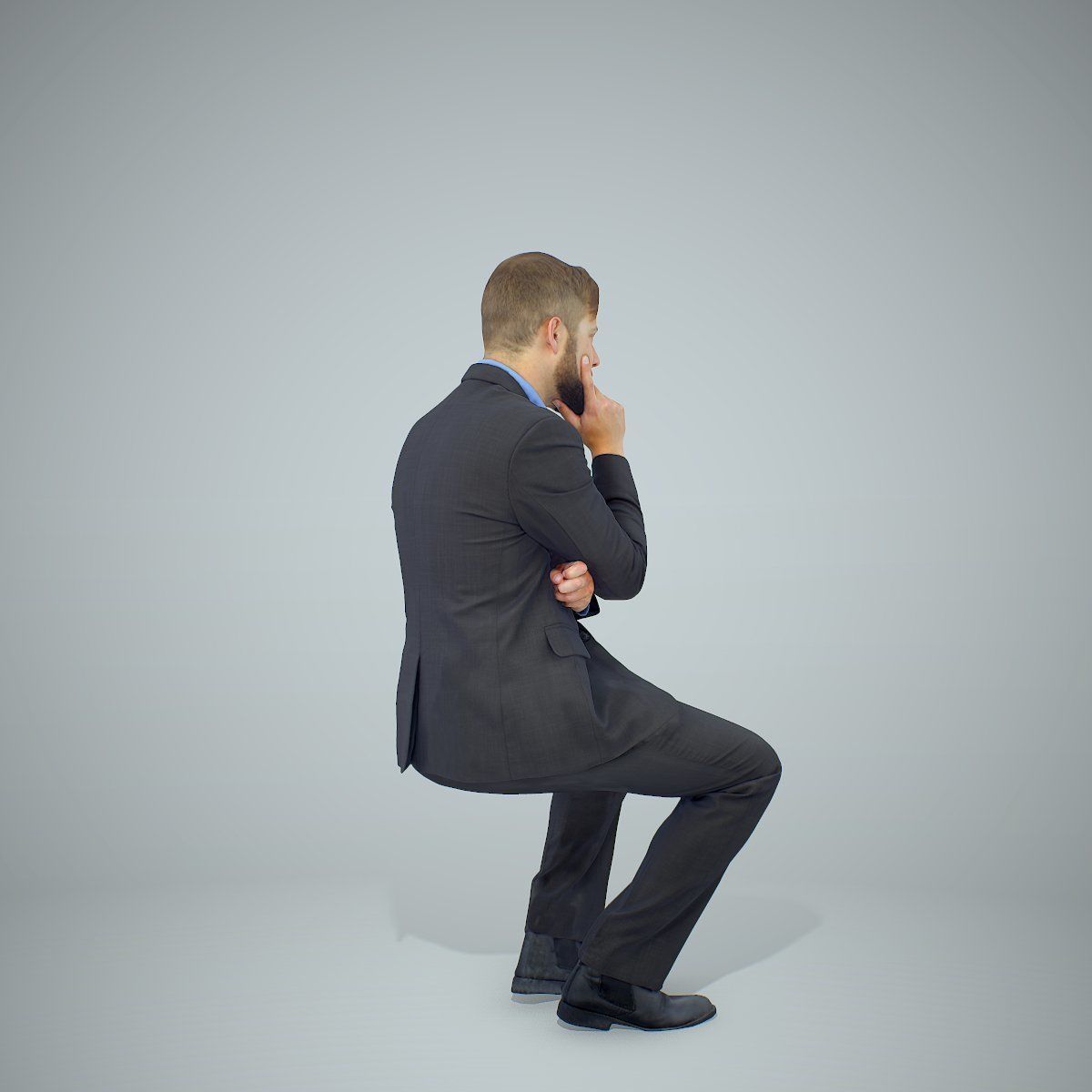 Sitting Business Man Thinking BMan0306-HD2-O04P01-S 3D model_19