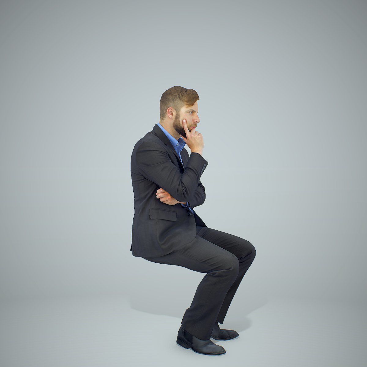 Sitting Business Man Thinking BMan0306-HD2-O04P01-S 3D model_53